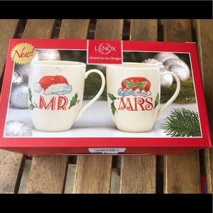 Lenox Christmas Mr. & Mrs. Cups